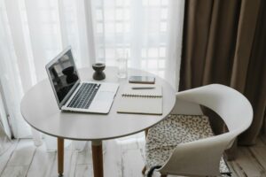 Ergonomic home office setup for remote work 2025